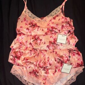 Floral & Lace Pajama Set